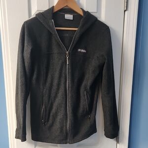 Columbia Gray Full-Zip Fleece Hoodie